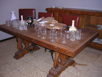 ": Antes y después de un comedor de roble
