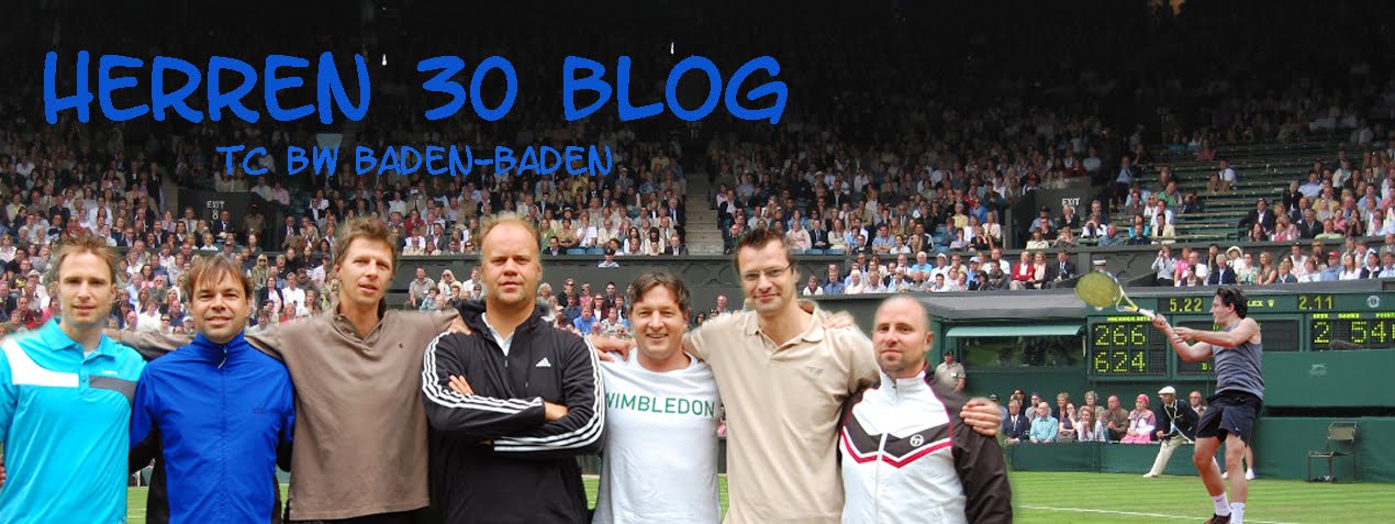 Die crazy Herren 30 Tennis Mannschaft des TC BW Baden-Baden