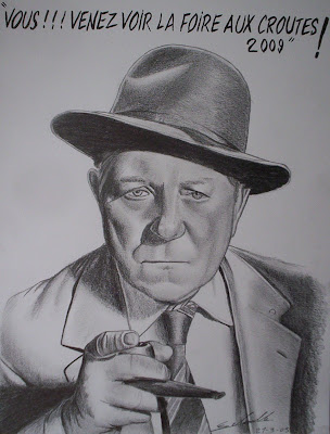 Jean Gabin, affiche réalisée pour la foire aux croutes 2009