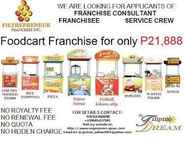 Diifferent Foodcarts to choose from