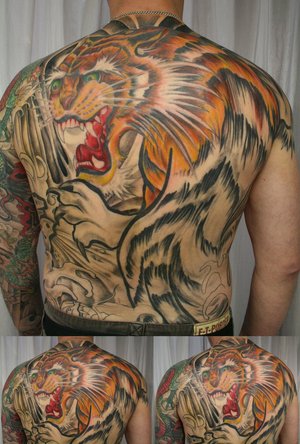Tiger Tattoo On Face. tiger face tattoo. chinese