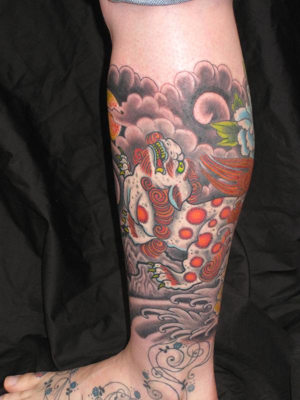 dragon tattoos for leg