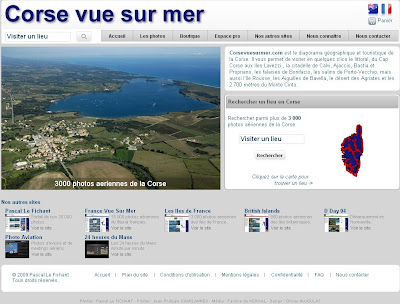 Corse vue du ciel