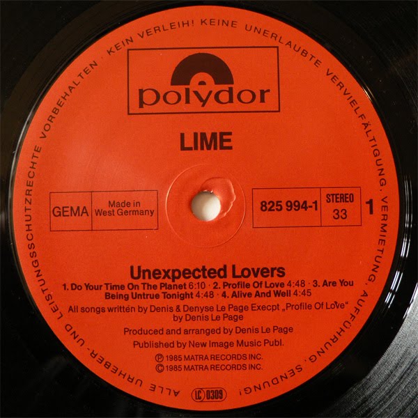 Disco2GO LIME (1985) UNEXPECTED LOVERS