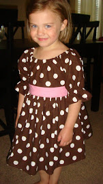 The Chocolate Brown Princess Sleeve dot Dress