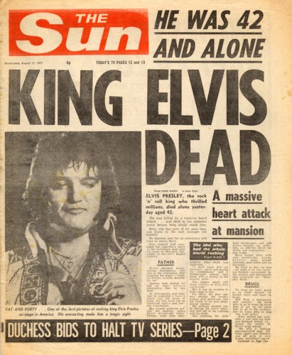 What Was The Cause Of Death Of Elvis Presley