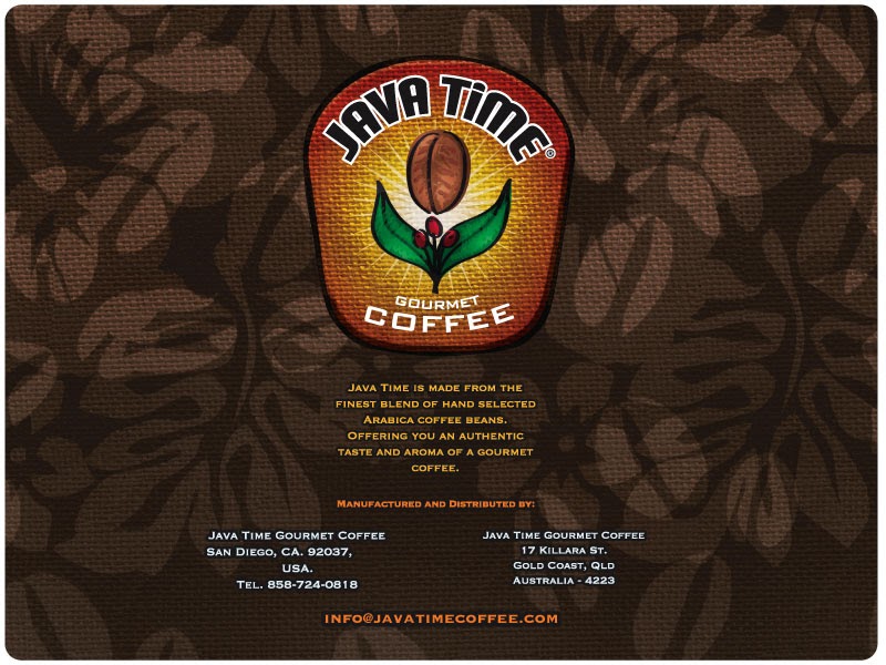 Ill With The Composition ILL PRODUCT "Java Time" brand coffee