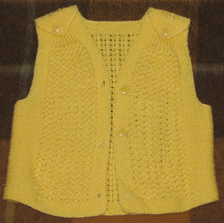 Örgü Bebek Yelek Modelleri