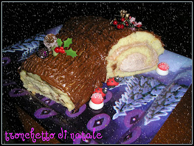 Tronchetto Di Natale Tradizione.Dolci A Go Go Tronchetto Di Natale Farcito Con Crema Di Marroni