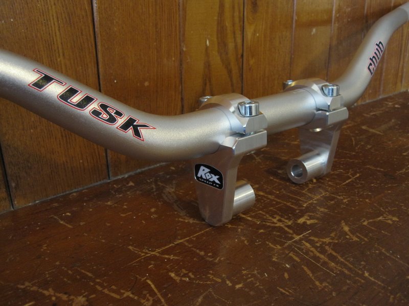 Motorcycle Junkie Rox Risers and Tusk fat bars
