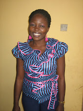 One of the trainees modelling a top that she designed and sewed...