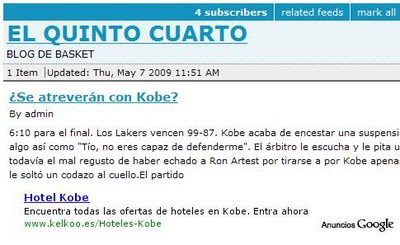 Publicidad contextual Kobe