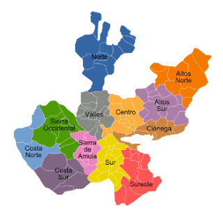 REGION SUR Regiones de Jalisco