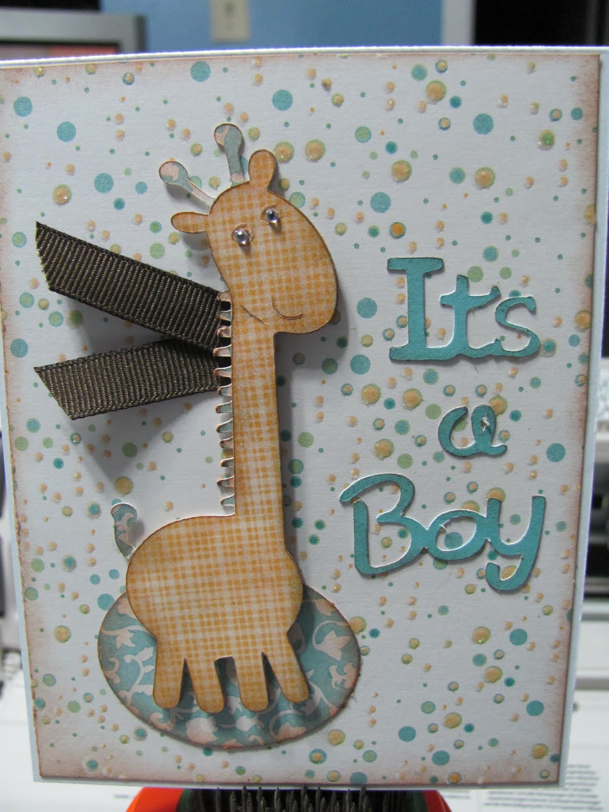 TMORROWS TREASURES Baby cards using Cricut.