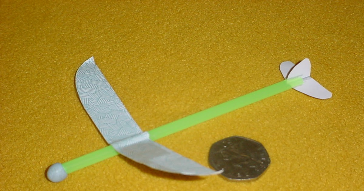 Chuck Glider's Model Aircraft Jotter Free Plan! Indoor Fun Glider Man