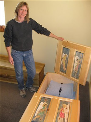 PETA all-wood Human Coffins
