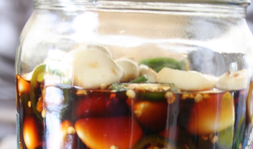 Week of Menus Soy Pickled Garlic and Jalapenos
