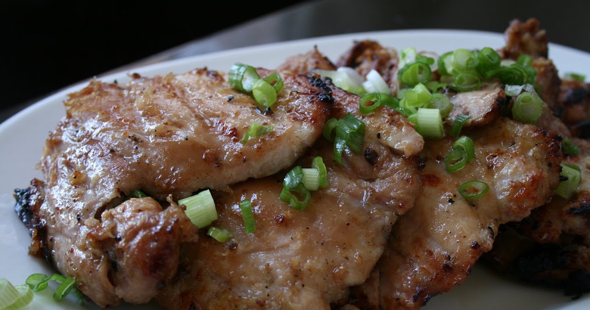 Week of Menus Ginger Soy BBQ Chicken (닭 구이) for your family or for a