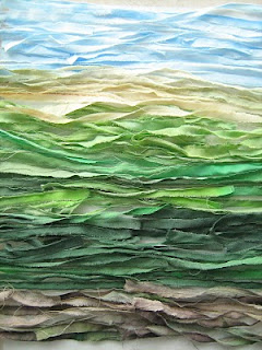 poppy field alternative background art quilting tutorial