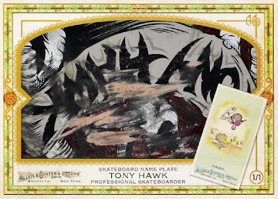 2010 Allen & Ginter Tony Hawk Skateboard Nameplate