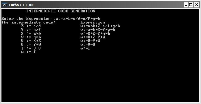 Dda Line Drawing Algorithm Source Code C : Rd year cse lab programs intermediate code generation
