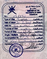 visa of oman