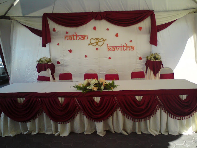 MAin Table and Backdrop