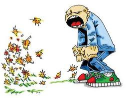 Cartoon Leaf Blower