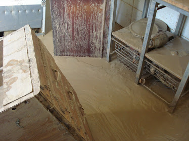 casa inundada en Alcolea