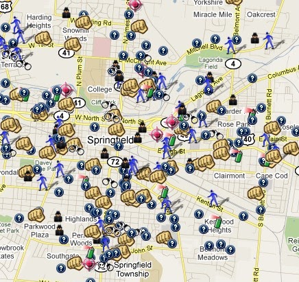 map springfield crime oh ohio