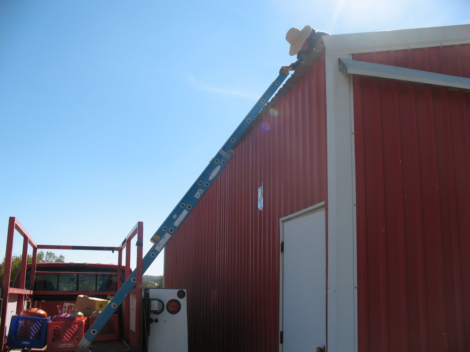 Sunshine Farms Barn roof repair