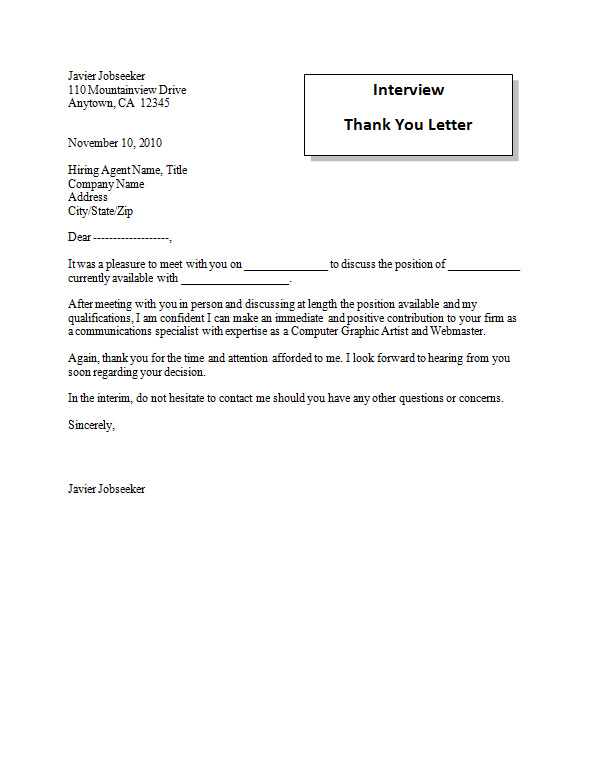Example of a cover letter for an internal job posting