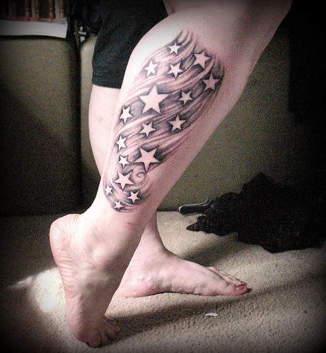Star Foot Tattoos star tattoos on legs. Star Foot Tattoos