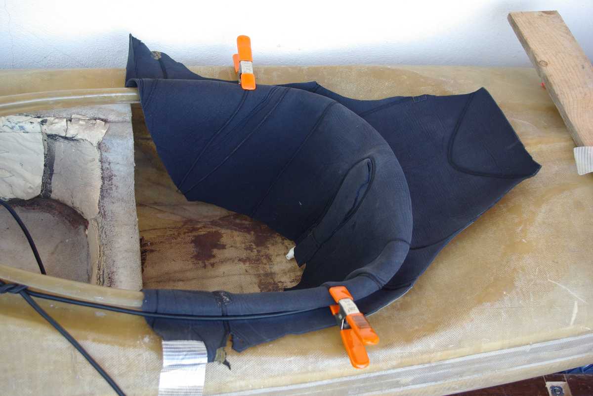 Ted's Blog Homemade neoprene spray skirt