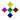 Falling colored cross