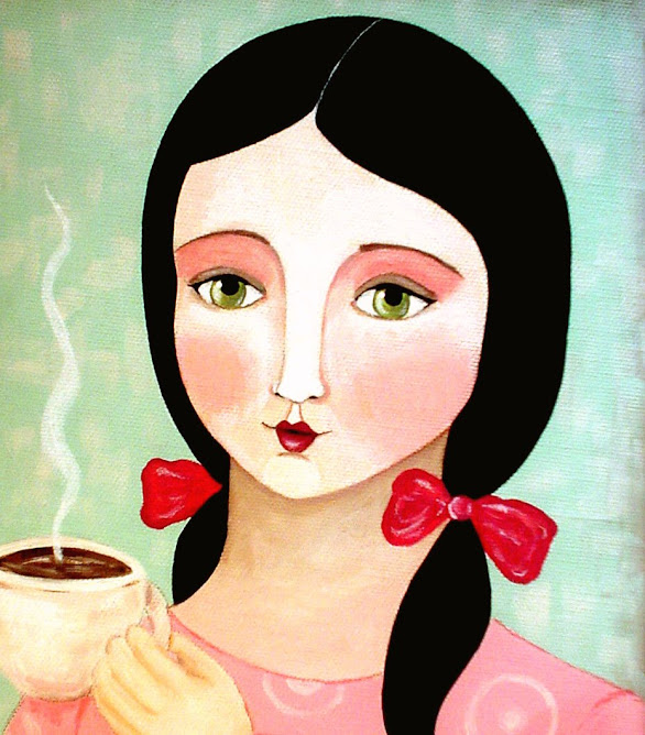 Lady Drinking Coffee