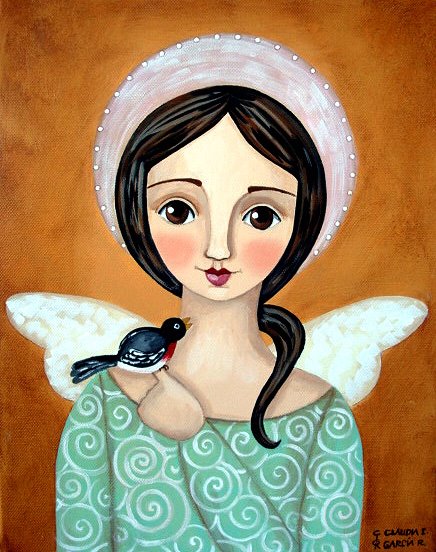 Angel with Bird