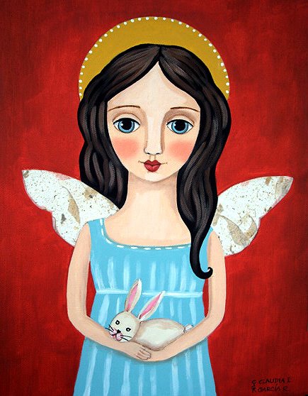 Angel with Bunny