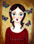 Girl and Butterflies