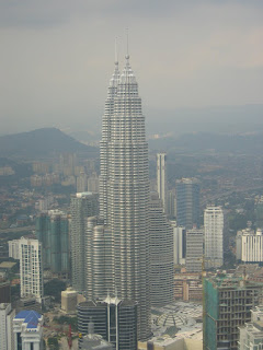 Petronus towers as viewed from the KL Tower