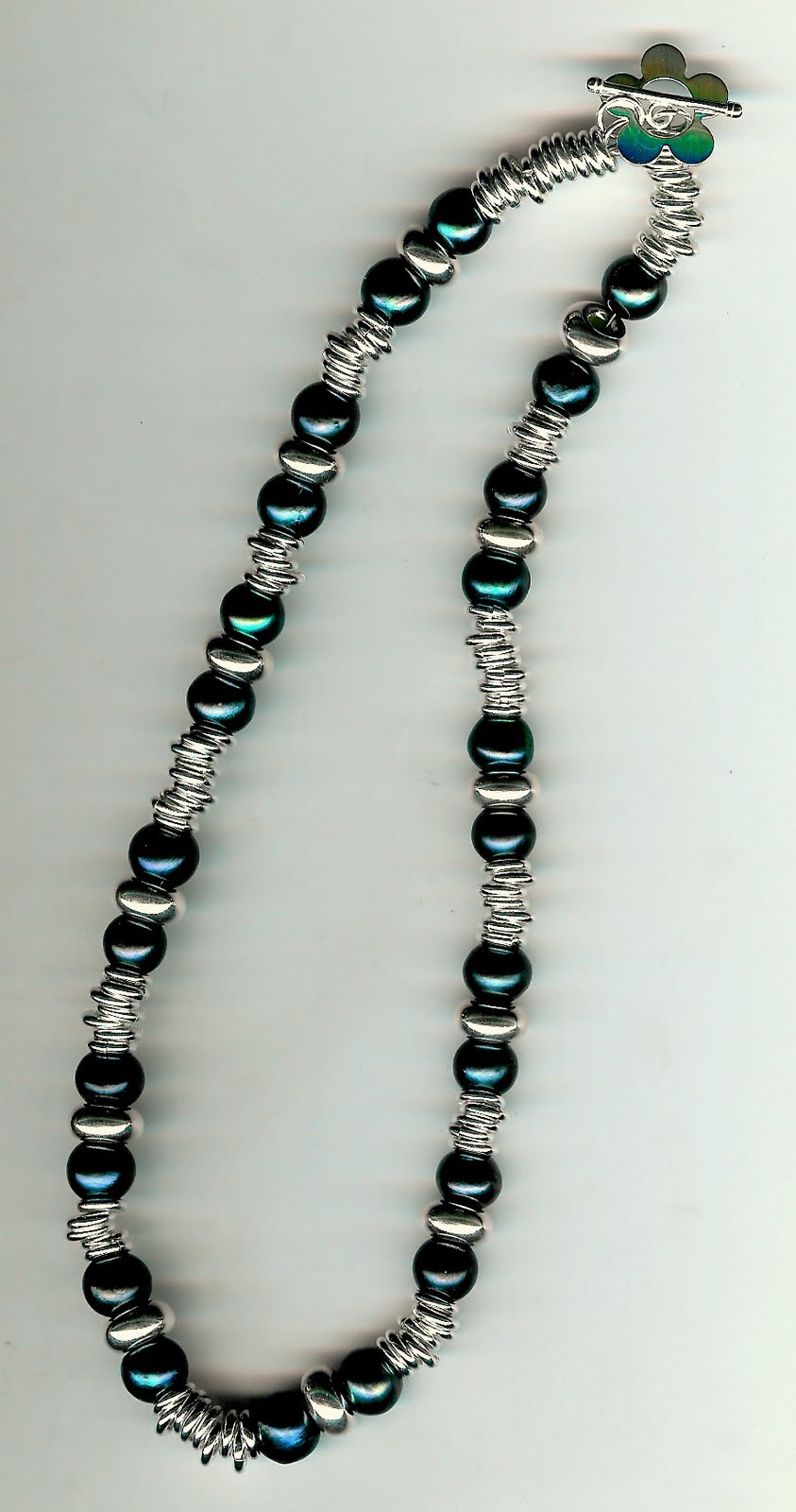 175. Akoya pearls with Sterling Silver + Earrings
