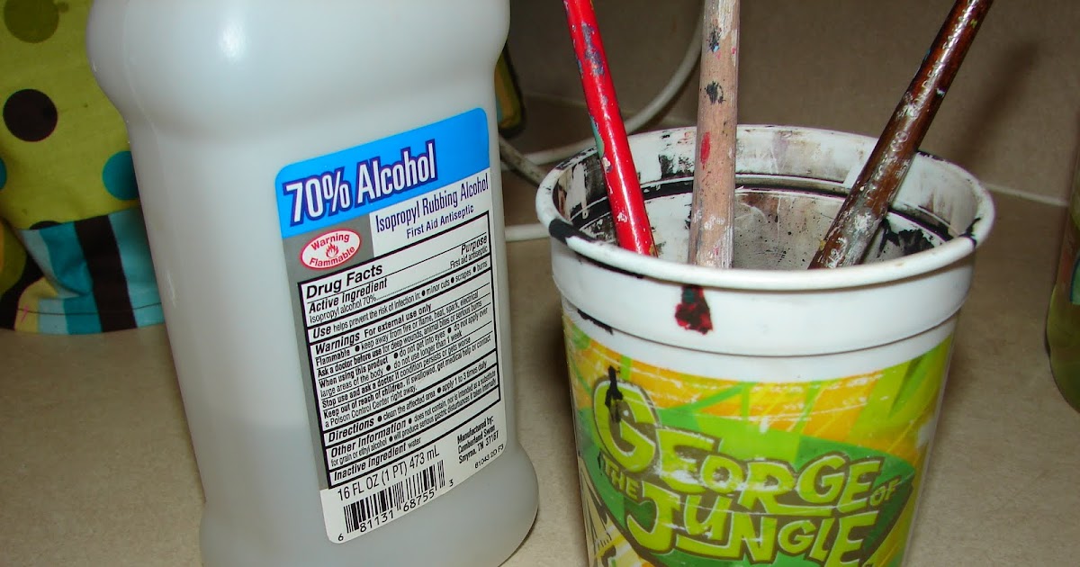 A girl and a glue gun How to clean your paint brushes...