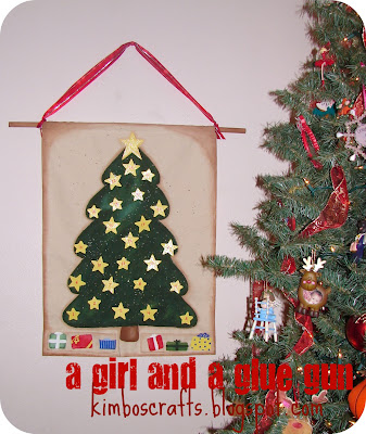 Advent Calendar  Girls on Painted Advent   A Girl And A Glue Gun