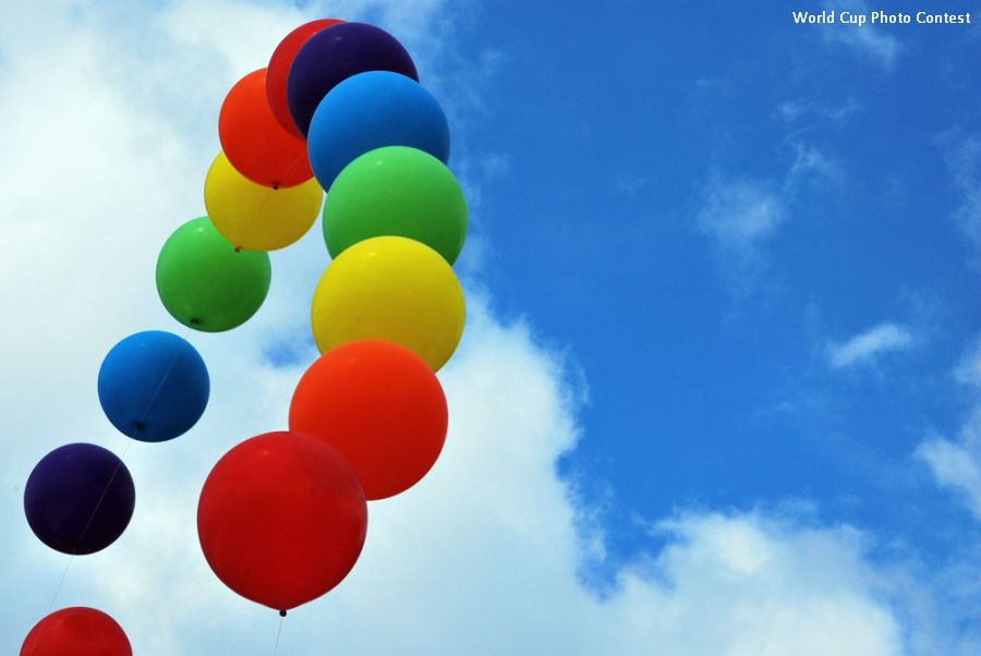 World Cup Photo Contest Balloon Rainbow