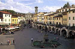 The village Greve in Chianti.