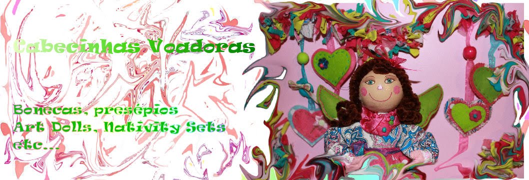Cabecinhas voadoras - Artesanato Contemporâneo