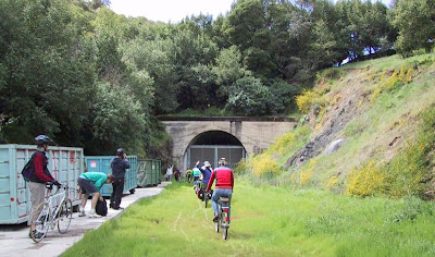 Image of the CalPark tunnel in Marin, former railroad tunnel planned for bike use