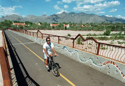 Image of bicyclist in Tucson