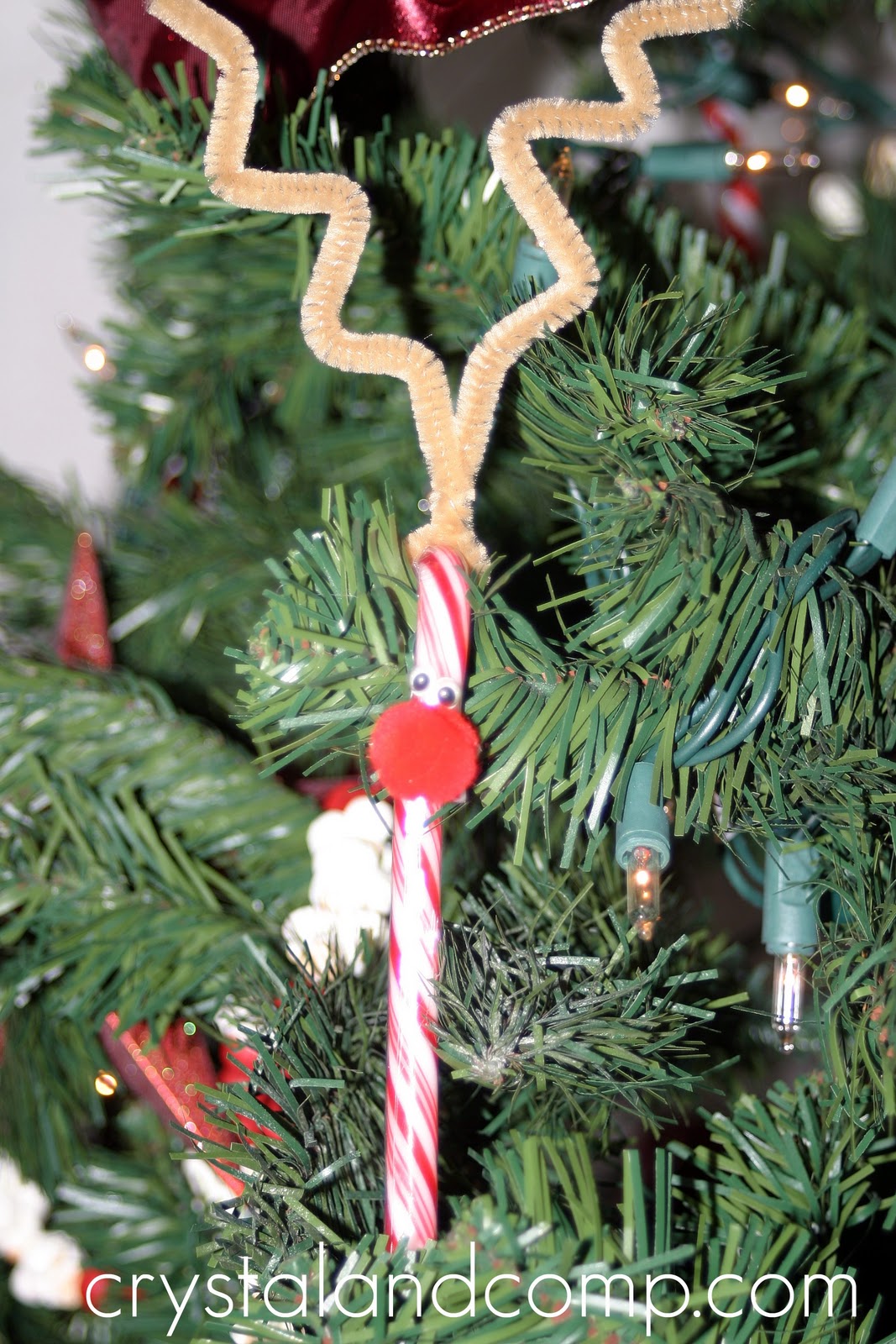 How to Make Candy Cane Reindeer