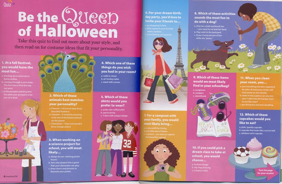 american girl quizzes